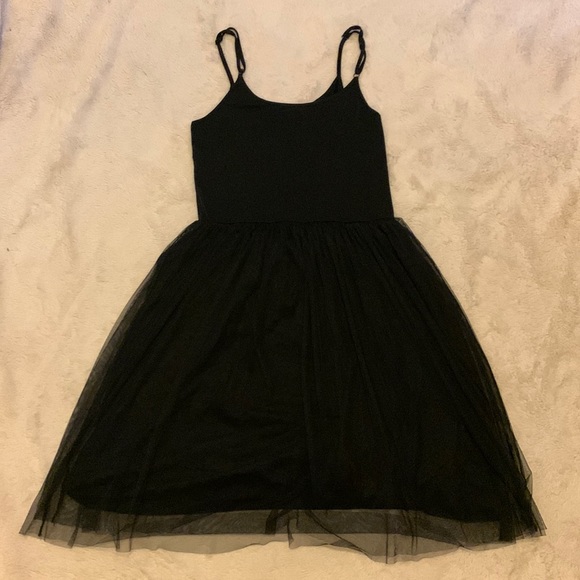 Comme Toi Black Tulle Dress Size S - Picture 2 of 4